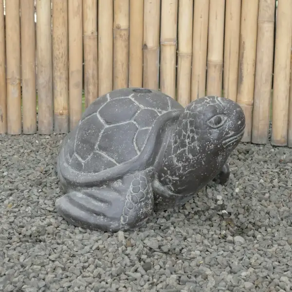 Product image 7 of the product “Turtle umbrella stand made of cast stone with diameter 4.5cm, deep hole 25cm and height 28cm (without plastic pipe inside) ”